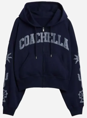 Coachella Blue Gap Zip up Hoodie