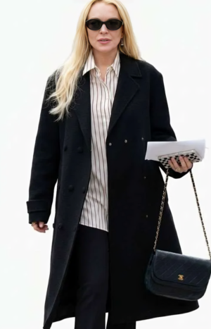 Count My Lies Lindsay Lohan Black Coat