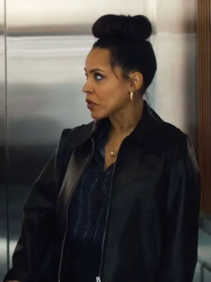 Doc S02 Amirah Vann Black Leather Jacket
