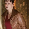 Doctor Who Kathy Nightingale Brown Leather Jacket