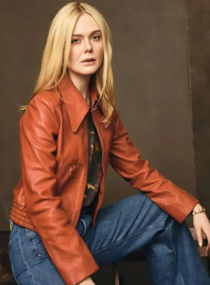 Elle Fanning Margo s Got Money Troubles Leather Jacket