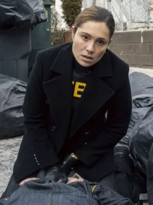 Juliana Aidén Martinez FBI S08 Black Peacoat