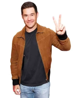 Adam Devine Brown Suede Jacket