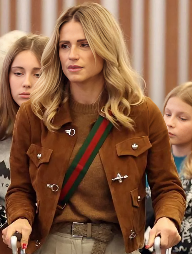 Michelle Hunziker Street Style Jacket (2)