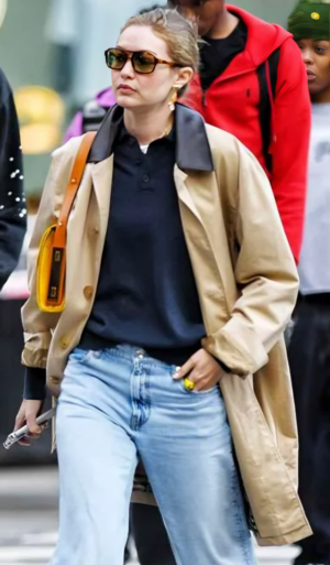 NYC Gigi Hadid Beige Coat
