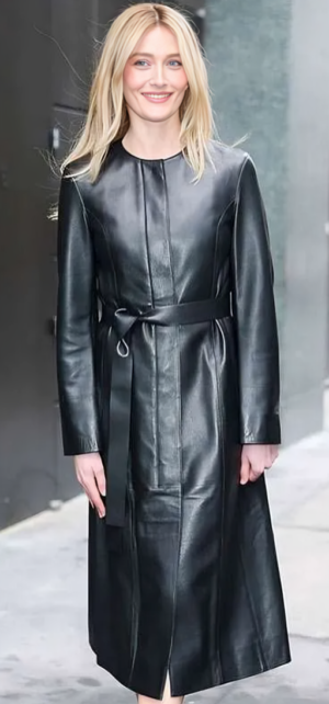 NYC Sarah Pidgeon Leather Coat