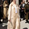 Anne Hathaway Fashion Show 2025 Trench Coat