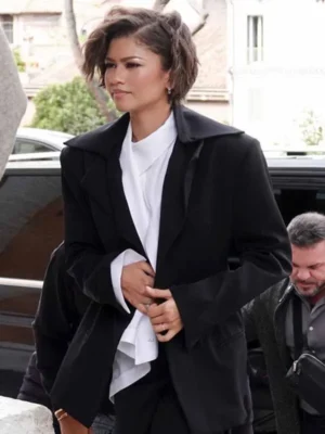 Zendaya Rome 2026 Black Oversized Blazer
