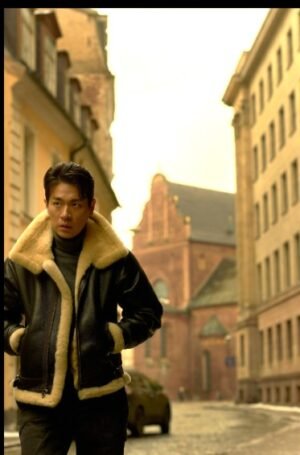 Park Jeong-min Humint Leather Jacket