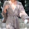 Zoë Kravitz Gray Trench Coat